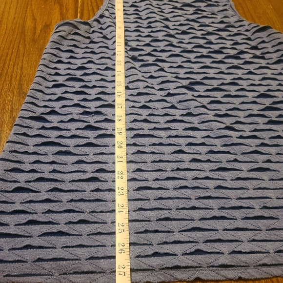 AB Studio Women's Blue Layered Sleeveless Tank Top - XL - Picture 5 of 6